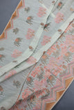 A pure Handloom saree in a lovely pastel shade