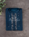 Stunning Mirror work kurta in beautiful navy blue color