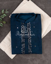 Stunning Mirror work kurta in beautiful navy blue color