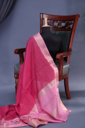 Soft Silk Chanderi Pattu - where weave meets embroidery