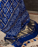 Royal Blue Bandini Gharchola Saree