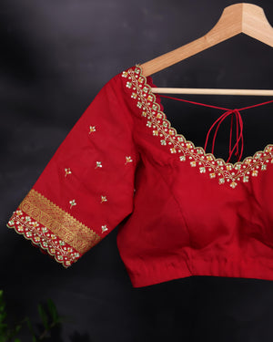 Kalamkari print on mysore crepe silk saree