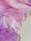 Lilac Love - pretty Georgette saree in a lovely lilac hue