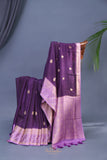 Soft Silk Pattu - Color play at its finest - Purple/Lavender