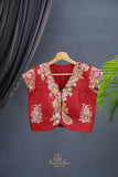 A designer blouse that’s Pure Art -  Red