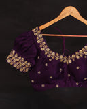 Gadwal saree in a lovely shade of peach and violet