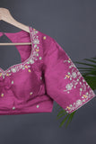 Pastel Patola with intricately designed handwork border