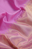 Raising Temple border kanjeevaram saree in Beautiful Pink