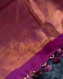 Vintage Kanjeevaram Saree with Heavily Embellished Blouse