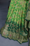 Bandini Georgette saree in hues of green