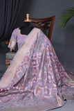 Beautiful Banarasi Silk Saree in a unique shade of lavender