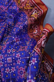 Patan Patola at its best - Royal Blue & Maroon
