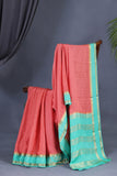Stunning mysore crepe silk saree in a lovely combo