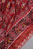 Patan Patola saree with intricately designed maggam work border