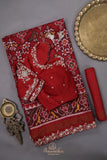 Patan Patola saree with intricately designed maggam work border
