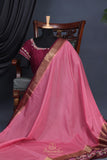 Mysore crepe silk saree with embroidered border