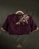 Rich Wine Designer Blouse