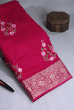 Soft Silk Saree in pink at a budget friendly price