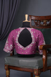 Pastel Patola with intricately designed handwork border