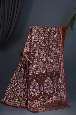 An exquisite Banarasi Cotton Jamdaani saree