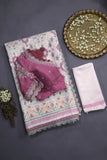 Pastel Patola with intricately designed handwork border