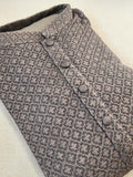 Grey heavy thread embroidered kurta