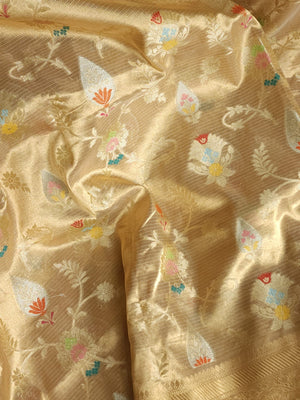 Gold Banarasi Tissue saree