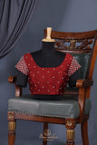 A Georgette beauty in stunning red