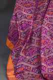 A stunning Banarasi Kora Jamdaani saree in purple