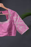 Pastel Patola with intricately designed handwork border
