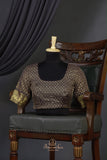 Deep brown kanjeevaram vintage styled