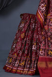 Maroon patan patola saree - a timeless weave