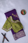 Soft Silk Saree in purple at a budget friendly price