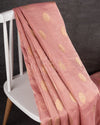 Chanderi Tissue saree with Zari woven buttas