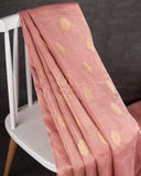 Chanderi Tissue saree with Zari woven buttas