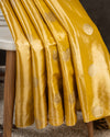 Stunning yellow Kanjeevaram Tissue saree