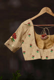 Elegant Cotton Paithani Saree in lovely beige