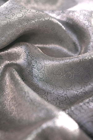 Regal Tissue Brocade saree in refreshing green