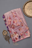 Blush Bloom Tissue Silk Saree
