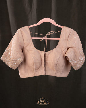 Brocade tissue georgette sarees with intricately embroidered border