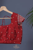 A Georgette beauty in stunning red