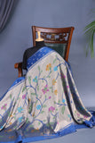 A beautiful Paithani inspired Georgette saree - Royal Blue