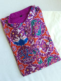 Patola silk kurta in a lovely shade of purple