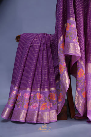 Soft Silk Chanderi Pattu - where weave meets embroidery