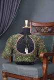 Heritage Green Ajrak Designer Blouse