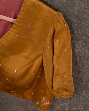 Pure organza saree with beautiful kalamkari prints