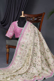 Pastel Patola with intricately designed handwork border