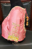 A dreamy kanjeevaram saree in a pastel lime shade
