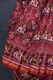 Maroon patan patola saree - a timeless weave