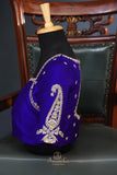 Pure Kanjeevaram saree in green & purple